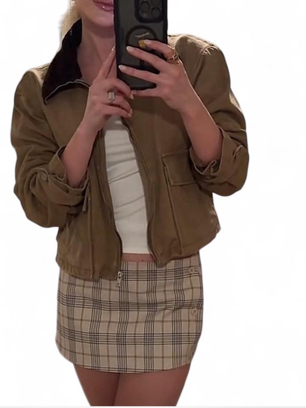 Cropped Barn Jacket Brown